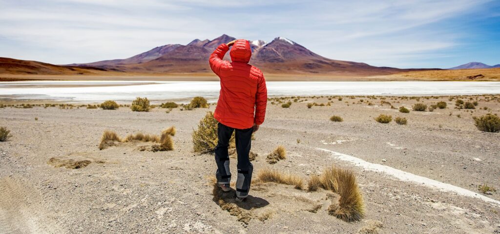 lagunas altiplanicas y piedras rojas